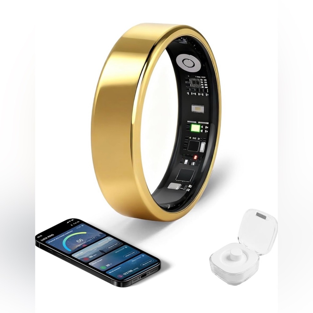 Smart Ring Fitness Tracker SpO2 Sleep Monitor IP68 Waterproof Step Counter